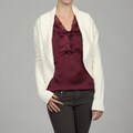 Grace Elements Women's Rib-embellished Cardigan FINAL SALE