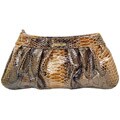 Ronella Lucci Vecceli Snake Skin Embossed Clutch