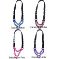 Platinum Pets Black Braided Leather 21-inch Martingale Collar