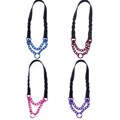 Platinum Pets Black Braided Leather 15-inch Martingale Collar