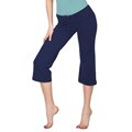 American Apparel Women's Navy Cotton Jersey Capri Pants