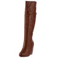 NYLA Women's 'Ryder' Congac Tall Wedge Boots FINAL SALE