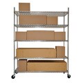 Trinity 5-tier Heavy Duty Commercial Chrome Wire Shelving Rack