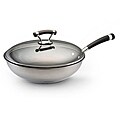 Circulon Contempo Stainless Steel Nonstick 12.5-inch Covered Deep Skillet