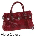 B-Collective's Croc Print Expandable Satchel