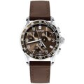 Victorinox Swiss Army Men's 'Chrono Classic' Brown Dial Brown Leather Watch