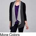 Intrigue Women's Long-sleeve Colorblock Cardigan FINAL SALE
