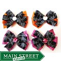 Lil Sweety's Bowtique Flashy Diva Halloween Spider-web Hair Bow Set