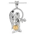 Wish Ring Sterling Silver Cubic Zirconia Guardian Angel Necklace