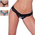 Ilusion Women's Lace Trim Cotton Low-rise Bikini
