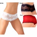 Illusion Women's Seamless Lace Low-rise Boxer