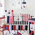 My Baby Sam Ahoy Mate 4-piece Crib Bedding Set