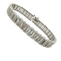 Fusion Silver Overlay 1/4ct TDW Diamond Bracelet (I-J, I2-I3)