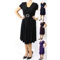 R & M Richards Women's Buckle Dress