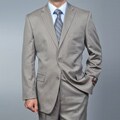Giorgio Fiorelli Men's Sand Twill-pattern 2-button Suit