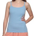 American Apparel Women's Baby Rib Baby Blue Spaghetti Tank