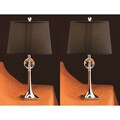 Crystal Stack 25-inch Table Lamps (Set of 2)