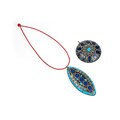 Blue and Navy Stone Oval and Round Necklace (India)