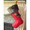 Christmas Noel Stocking with Pom by Selections by Chaumont
