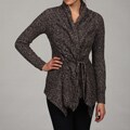 Romeo & Juliet Women's Cable-knit Open Cardigan Sweater