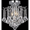 Crystal 3-light Chrome Chandelier