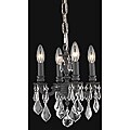 Crystal 4-light Dark Bronze Finish Chandelier