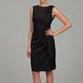 Jones New York Women's Black Ruched Dress