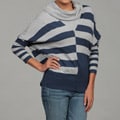 Jessica Simpson Junior's Navy/ Grey Stripe Sweater FINAL SALE