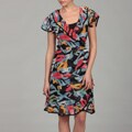 Tiana B. Women's Multi Chiffon Ruffle Wrap Dress