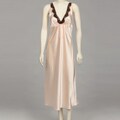 Jones New York Women's Peach Silk Nightgown