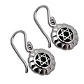 Sterling Silver Green Cubic Zirconia Heart Chakra Earrings (Thailand)