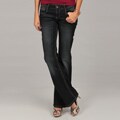 Deja Bleu Women's Dark Flare Stitch Detail Jeans