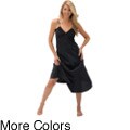 Alexander Del Rossa Women's Silk Lace Trimmed Nightgown