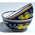 Citronique Design Ceramic 8-inch Bowls (Tunisia)