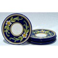 Set of 4 Citronique Design 7-inch Saucers (Tunisia)
