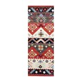 Indo Hand-tufted Tibetan Beige and Rust Wool Rug (2'6 x 8)
