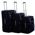 Nautica Steward Navy / White 4-piece Luggage Set