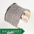 Creative Design Group Silvertone Catalina Cuff Bracelet