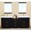 Visconti Wooden 80.7-inch Double Bathroom Vanity