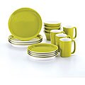 Rachael Ray 16-piece Round and Square Green Dinnerware Set