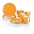 Rachael Ray 16-piece Round and Square Yellow Dinnerware Set