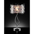 Floral 34-inch Silver Crystal Table Lamp