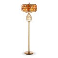 Isabela Orange Capiz Shell Floor Lamp