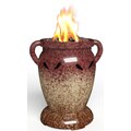 Charlton Ceramic Rust/ Carmel Propane Tabletop Fire Bowl