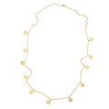 Kate Bissett Goldtone Filigree Disc Charm Necklace