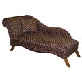 Upholstered Bam Zizi Espresso Chaise