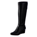Bandolino Women's Black 'Doretta' Tall Wedge Boots FINAL SALE