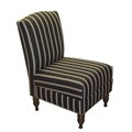 Highland Stripe Armless Nail Button Chair