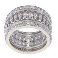 Tacori IV Sterling Silver Clear CZ Ephiphany Harlequin 3-piece Ring Set