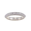 Tacori IV Platinum over Silver 'Epiphany' Engraved Stackable Ring